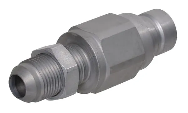 Rychlospojka s plochým těsněním, typu male FFH-SAE, se zpětnou klapkou