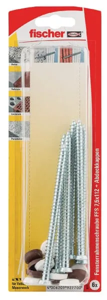 Šroub do okenního rámu s krytkou (6)