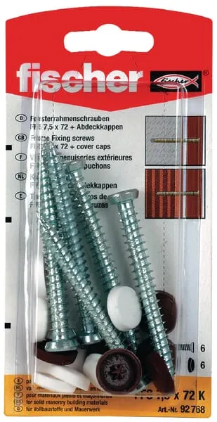 Šrouby do okenních rámů FFS, s plochou hlavou