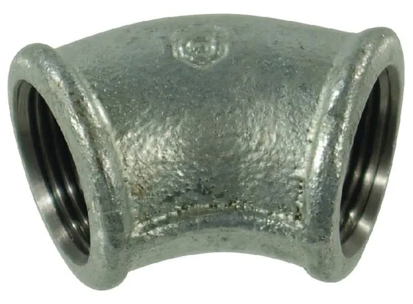 Tvarovky č. 120 oblouk 45° vnitřní závit/vnitřní závit