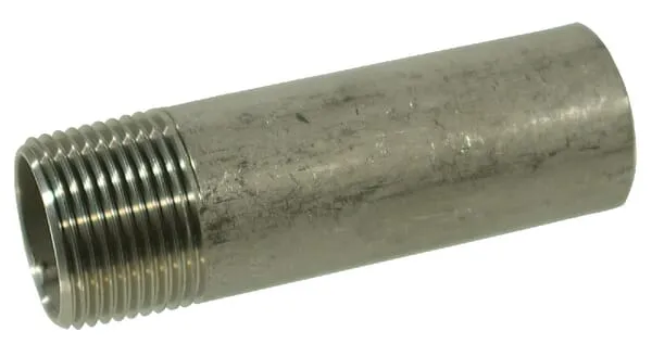 Tvarovka č.15 - Svařovaná vsuvka - 1x Vnější závit - Nerezová ocel 316