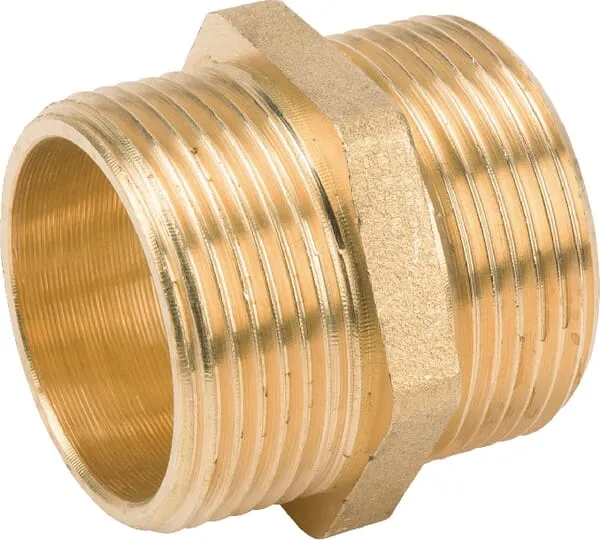 Messing koppeling 2xbu 1 1/4"