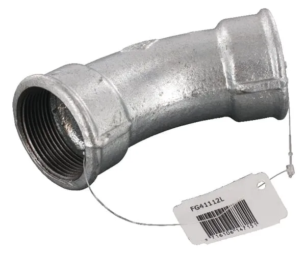 Ohyb 45° poz. 2xVnit.z. 1 1/2"