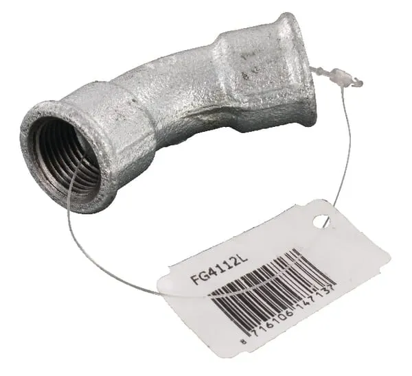 Ohyb 45° poz. 2xVnit.z. 1/2"