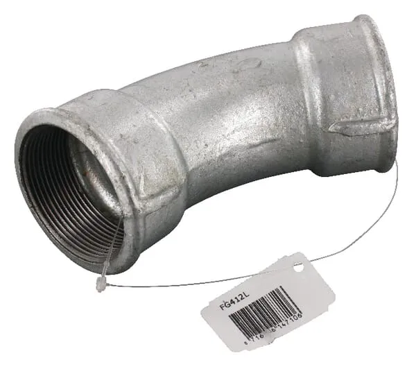 Ohyb 45° poz. 2xVnit.z. 2"