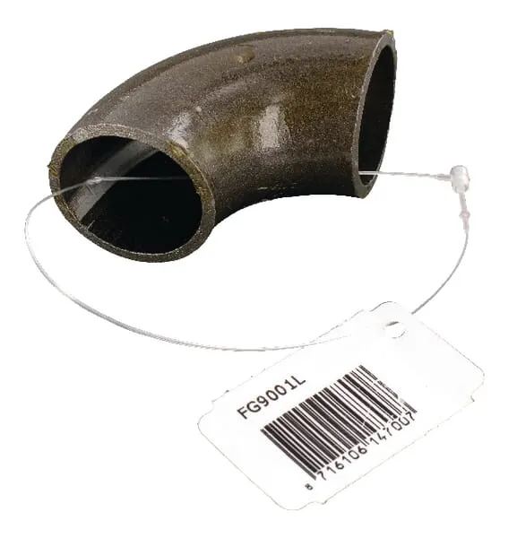 Navař.oblouk 90° černý 1"