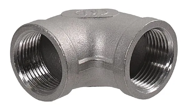 Tvarovka č.90 - Koleno 90° - 2x Vnitřní závit - Nerezová ocel 316