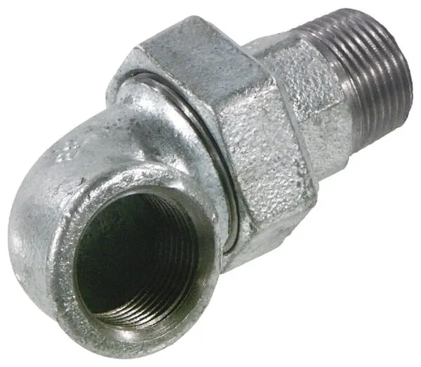 Tvarovky č. 97 Úhlové šroubení vnitřní závit /vnější závit těsnící plochou