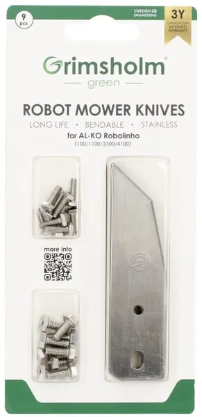 Nože, 9 ks, vhodné pro robotické sekačky AL-KO Robolinho (100, 1100...)