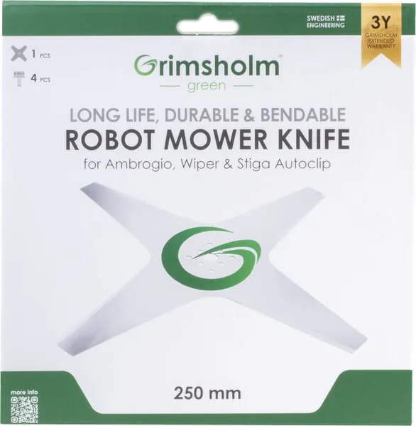 Nůž vhodný pro robotické sekačky Stiga Autoclip, 25 cm