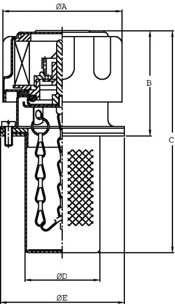 Plnicí hrdla nádrží, typ TA-F