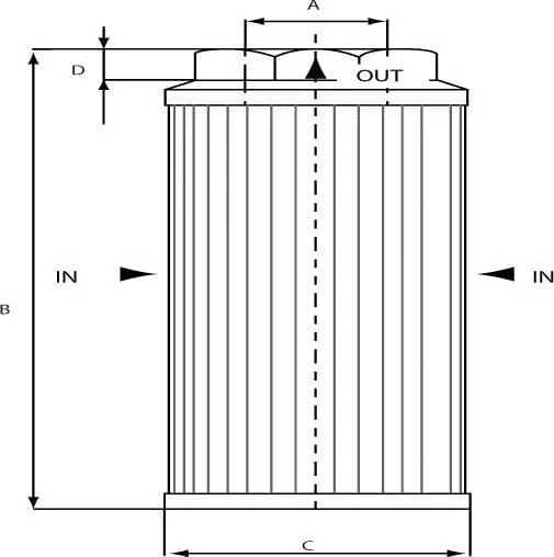 Sací filtr, 250 µm, s obtokem