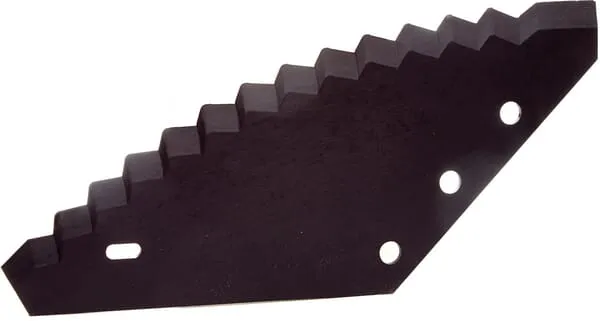 Nůž krmného vozu, karbid, 528x274x6 mm, Ø 19,5 mm