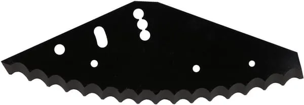 Nůž podavače, tvrzený