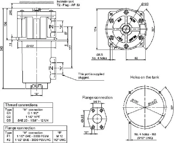 Zpětný filtr 1 1/2 BSP, A10