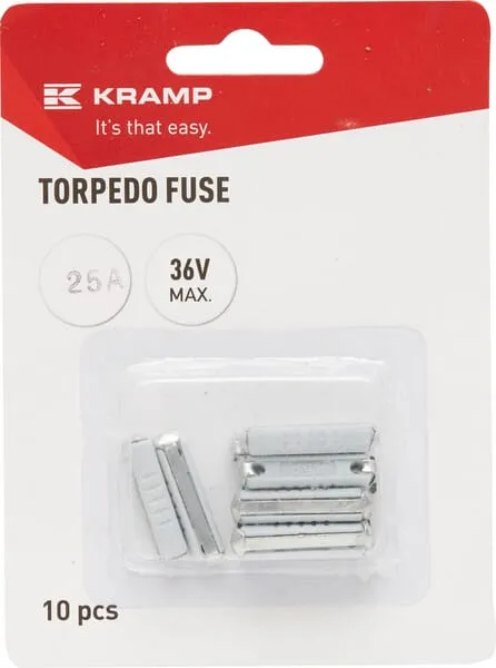 Torpedo fuse ceramic 25A 36V blue (x10)