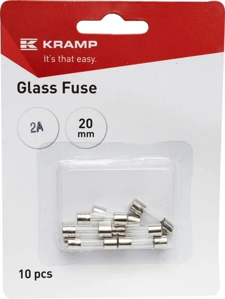 Glass fuse 2A 20mm (x10)