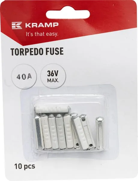 Torpedo fuse ceramic 40A 36V grey (x10)