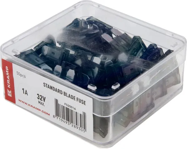 Standard blade fuse 1A 32V black (x50)