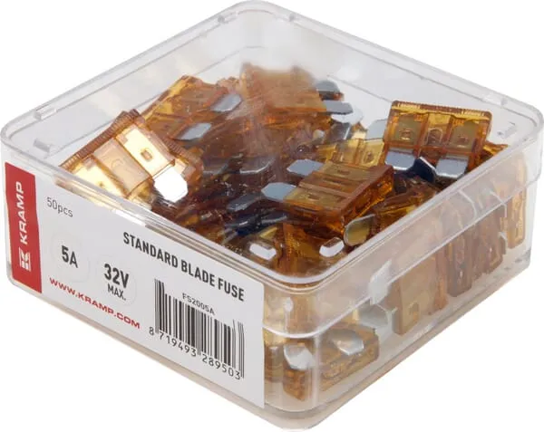 Standard blade fuse 5A 32V brown (x50)