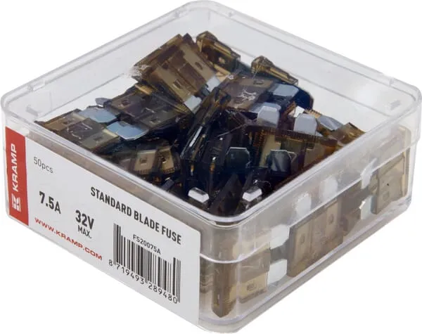 Standard blade fuse 7.5A 32V brown (x50)
