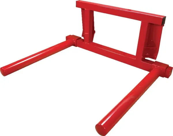 Rychlovýměnný rám, 2 hroty, vhodné pro kulaté balíky, s připojením podle EURO normy