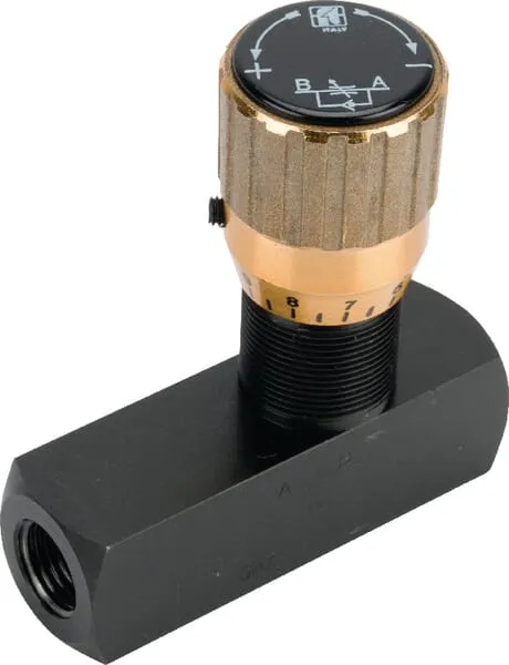 Škrticí zpětné ventily pro jeden směr proudění typ FT 257/5