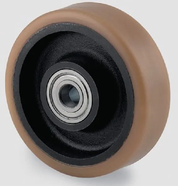 Samostatná kola s polyuretanovým běhounem, přesné válečkové ložisko 500 – 1440kg