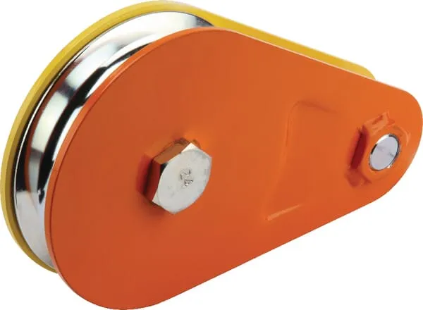 Lanová kladka s pevnými bočními plechy