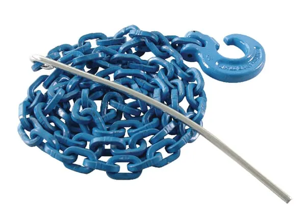 Řetěz čtyřhranný G10 s kluzným hákem a průvlečnou jehlou