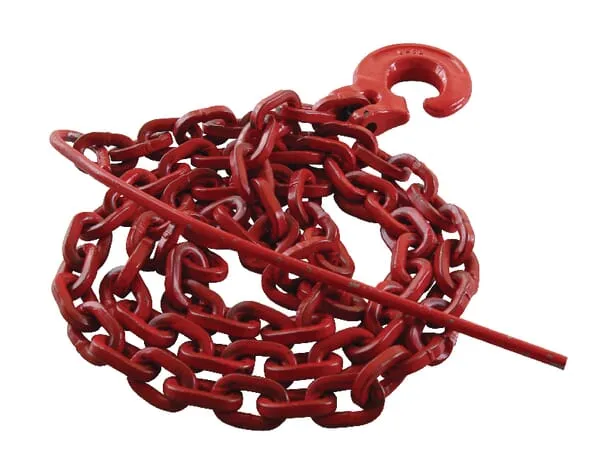 Řetěz čtyřhranný G8 s kluzným hákem a průvlečnou jehlou