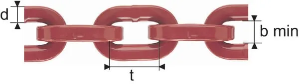 Tažný řetěz G80, čtyřhranný