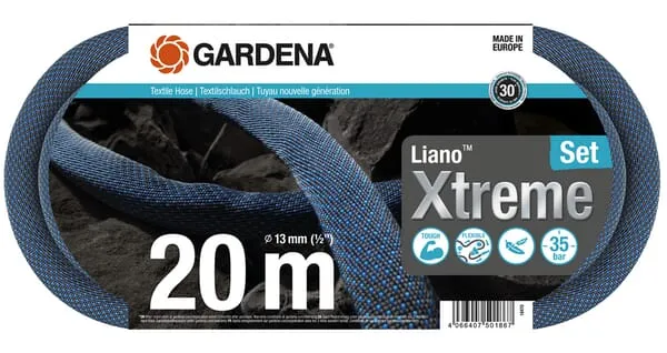 Textilní hadice Liano™ Xtreme 13 mm (1/2"), 20 m, sada