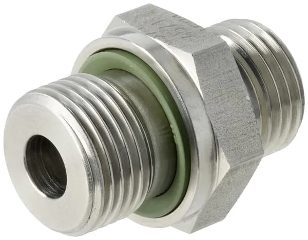 Šroubovací spojky, šroubení BSP WD x metrické šroubení s řezným kroužkem, nerezová ocel