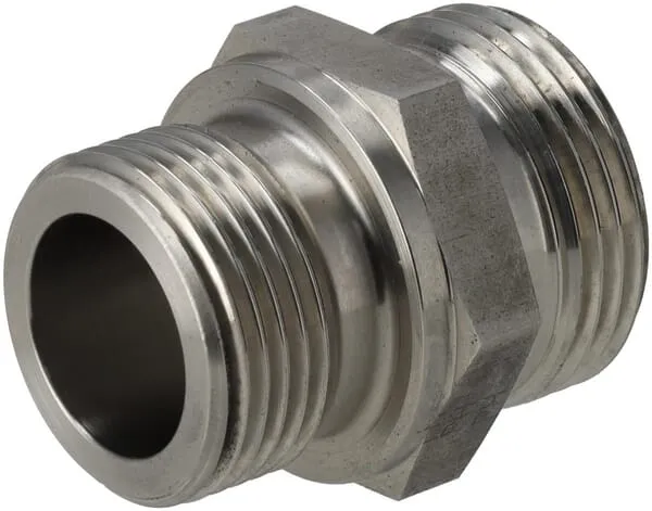 Šroubovací spojky, šroubení BSP x řezný kroužek metrický, nerezová ocel