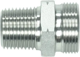 Šroubovací redukce BSP x řezný kroužek metrický lehký, nerezová ocel