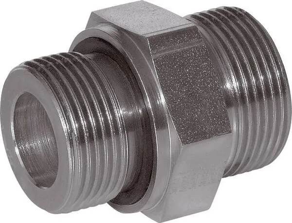 Šroubovací spojky, metrické šroubení WD x řezný kroužek metrický, nerezová ocel