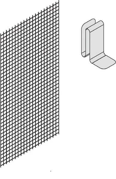 Zadní stěna z drátěné mřížky