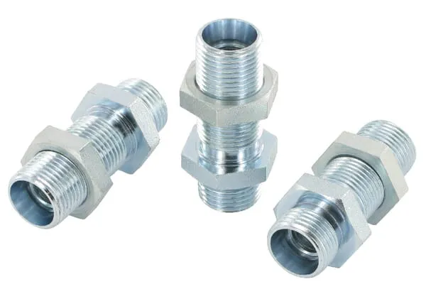 Přepážkové spojky, metrické šroubení s řezným kroužkem Kramp