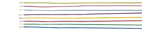 Jednoduchý drát s PVC izolací, tepelná odolnost 90 °C H05V2-K