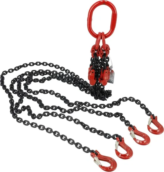 Zvedací řetěz čtyřdílný, 2 m 6 mm