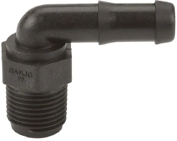 Hadicová koncovka 1/2" vnější závit NPT x 1/2" 90°