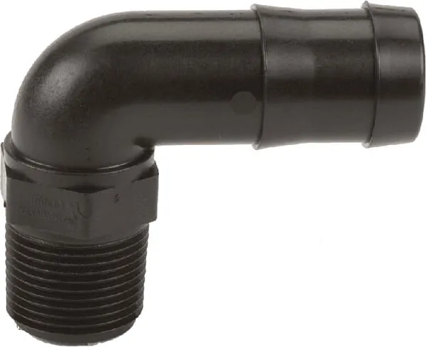 Hadicová koncovka 3/4" vnější závit NPT x 1" 90°