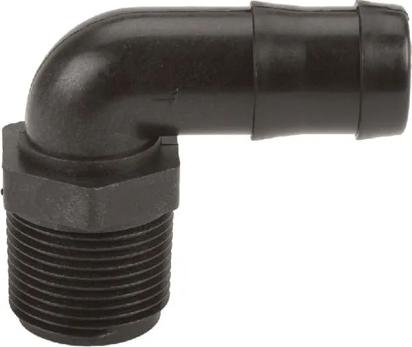 Hadicová koncovka 1" vnější závit NPT x 1" 90°