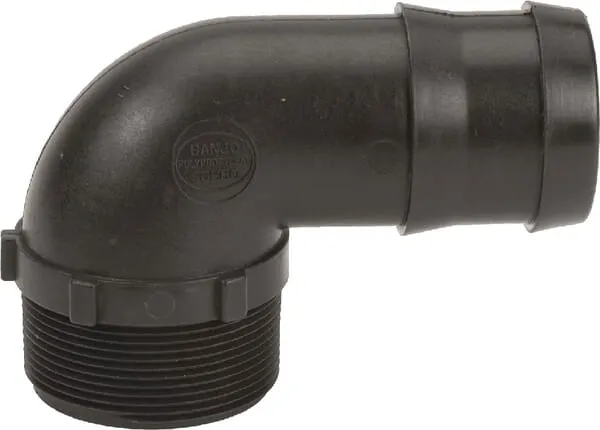 Banjo - hadicová koncovka 90°, vnější závit