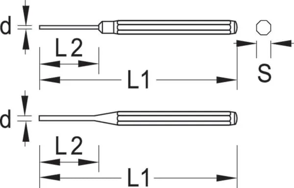 Vytloukač kolíků 1,5 mm