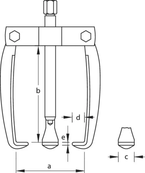 Stahovák 3-ramenný 110 mm