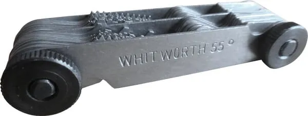 Závitová měrka pro Whitworthovy a metrické závity