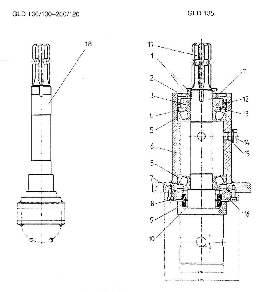 Originální náhradní díly BSA pro excentrová šneková čerpadla - hlava pohonu