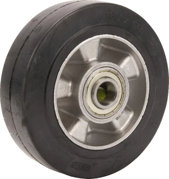 Samostatná kola s pryžovým běhounem, přesné válečkové ložisko 200 – 500kg